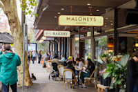 Outdoor dining on Crown Street in Surry Hills.