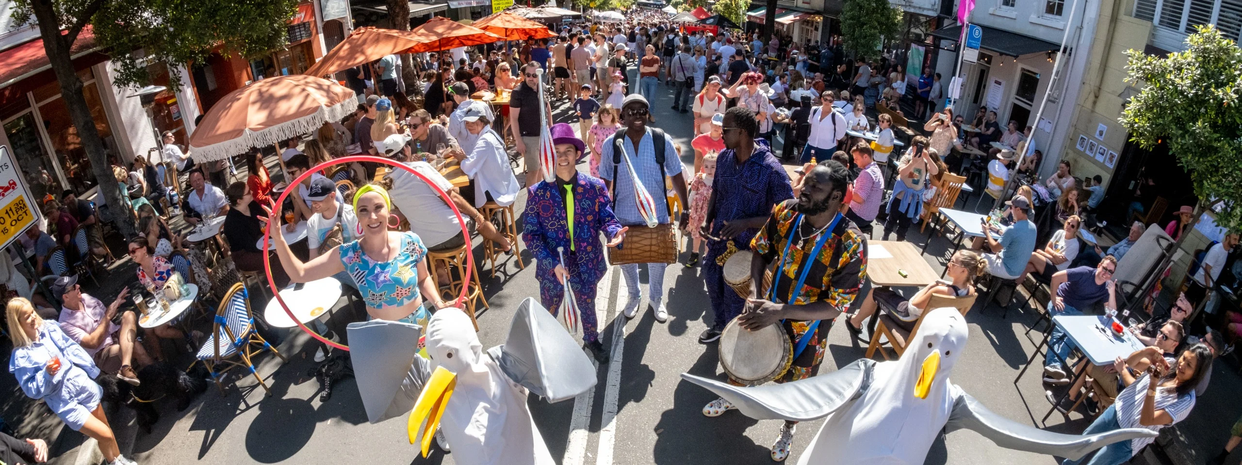 Enjoy the lively festival atmosphere at Sydney Streets