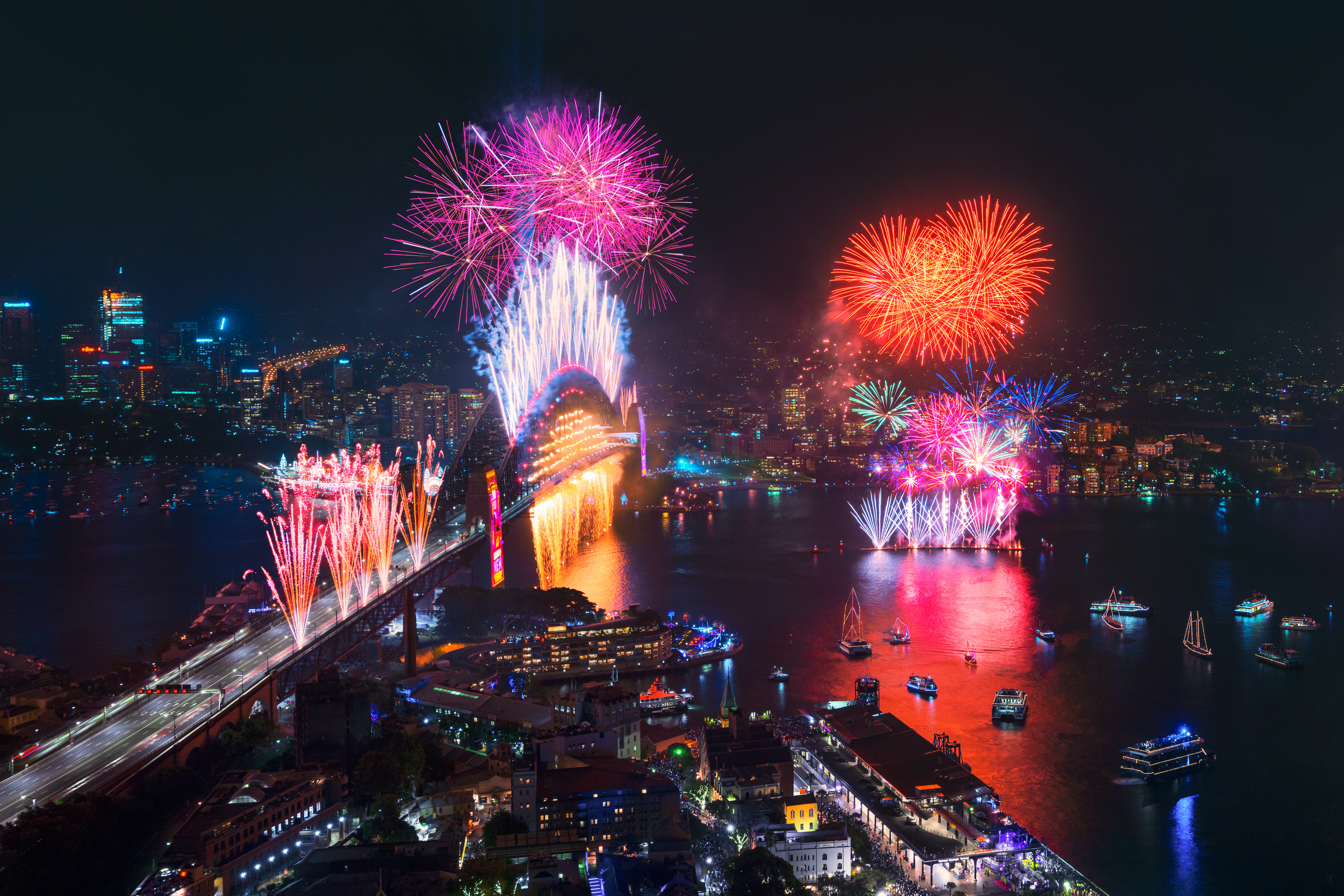 NYE harbour fireworks 2019