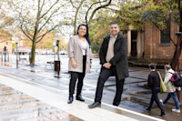 Refugee Week ambassadors, Shabnam and Nawfel