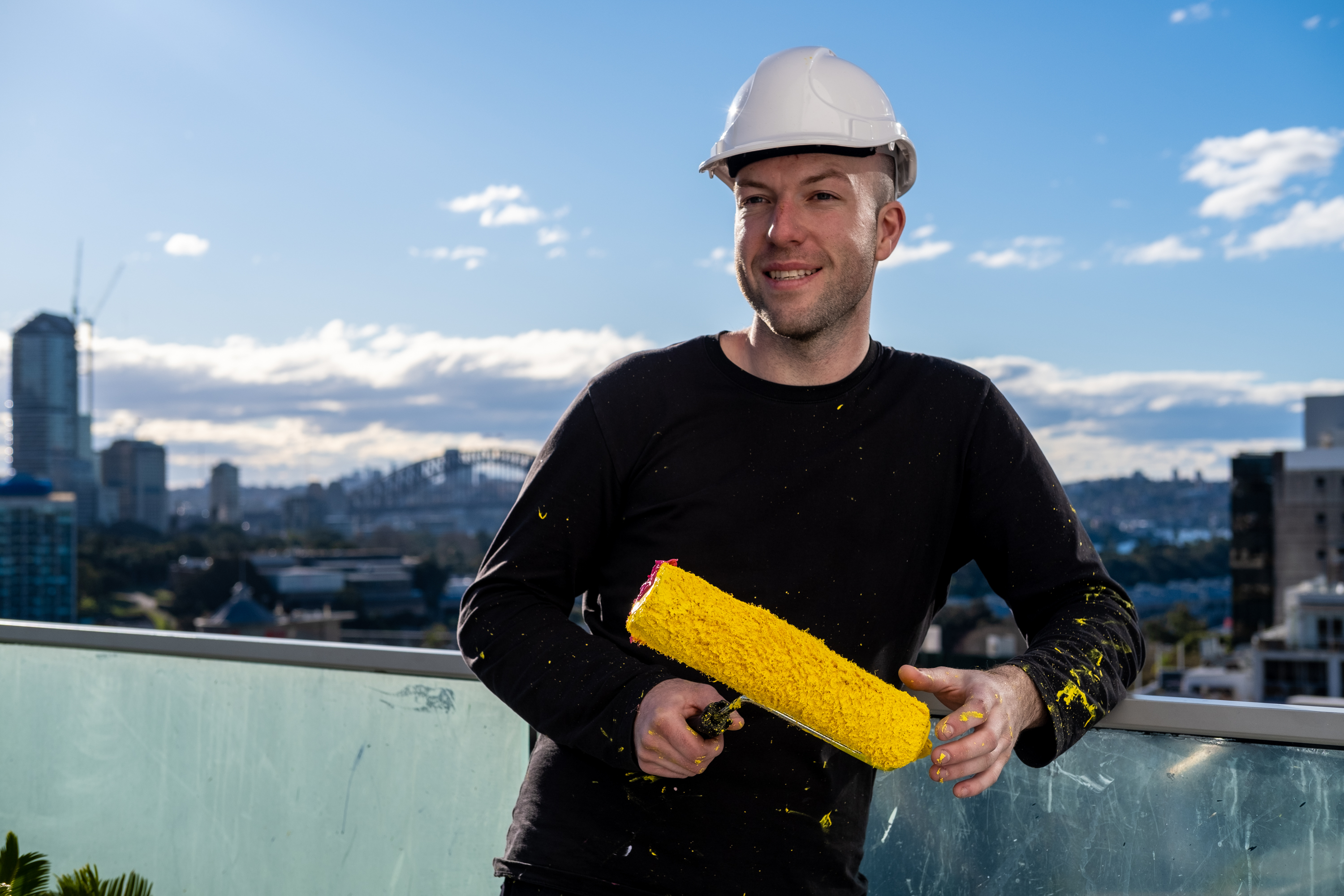 Will Cooke hopes that his vibrant work will bring people the same joy it has brought him. Photo: Chris Southwood / City of Sydney