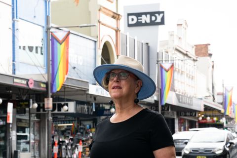 Nola Moran on King Street, Newtown