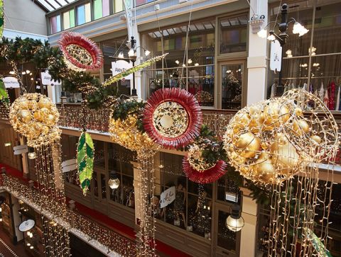 Decorations at the Strand Arcade