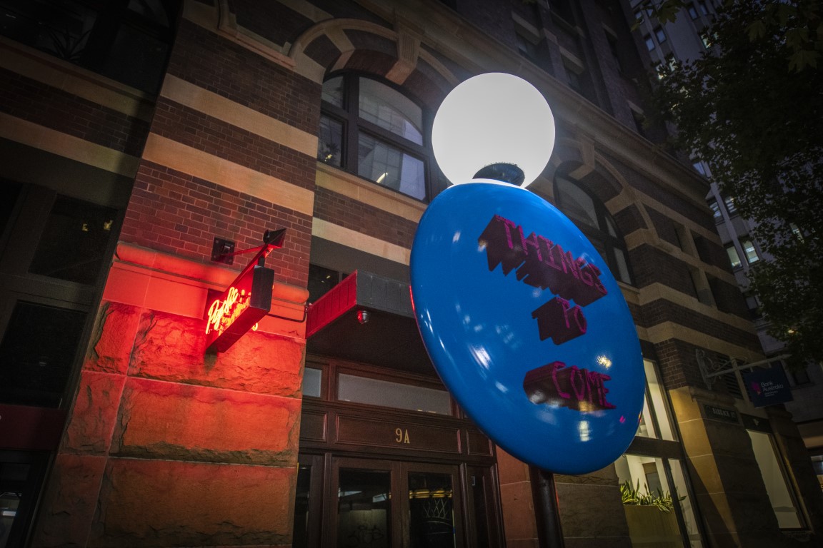 Giant Badges by Adam Norton on Barrack Street