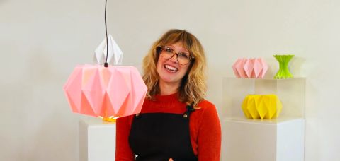 Make an origami lampshade with artist Laura Jade