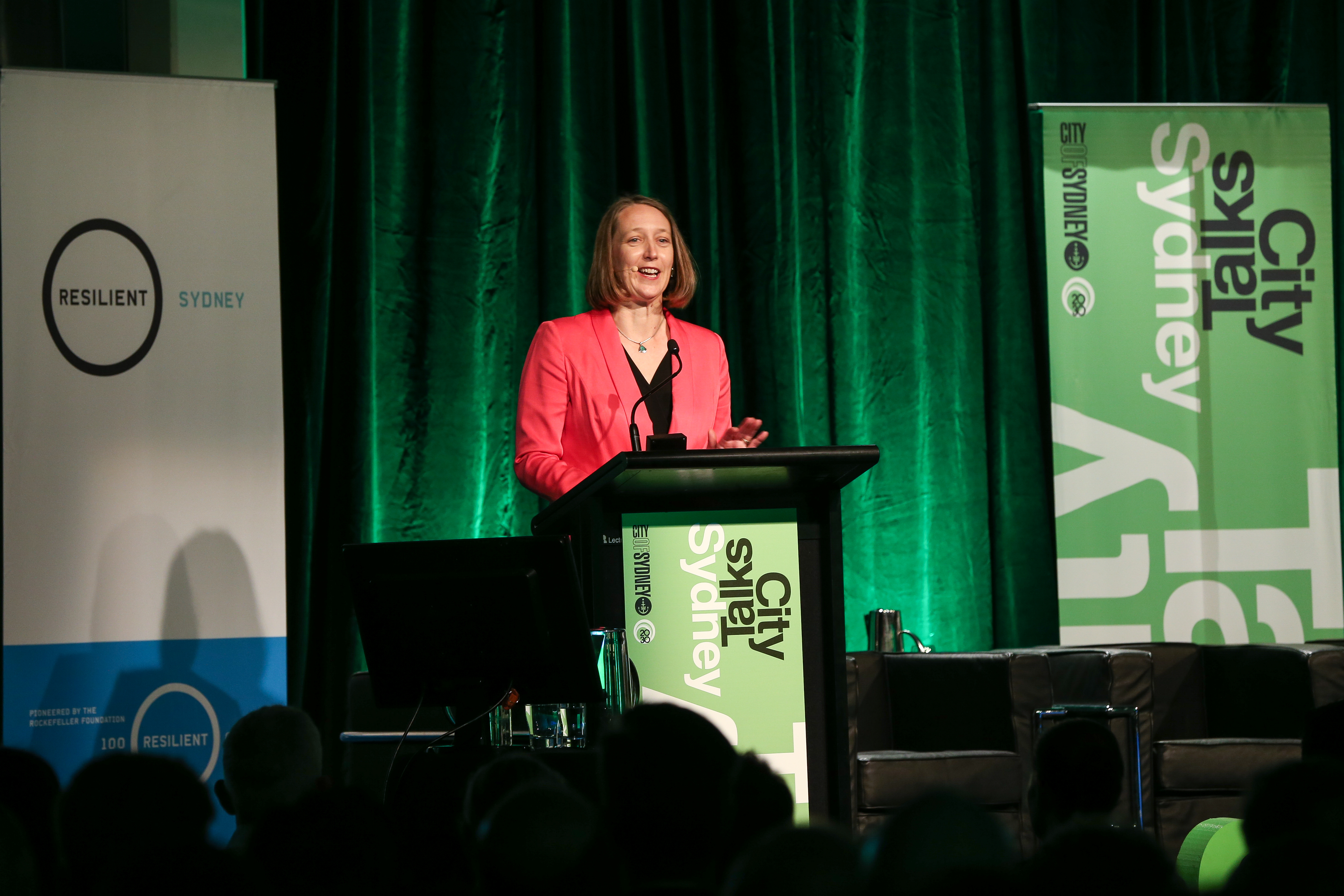 Beck Dawson at CityTalks event. Sydney Town Hall, November 2016