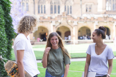 Young people at Sydney University. Photo: Getty Images