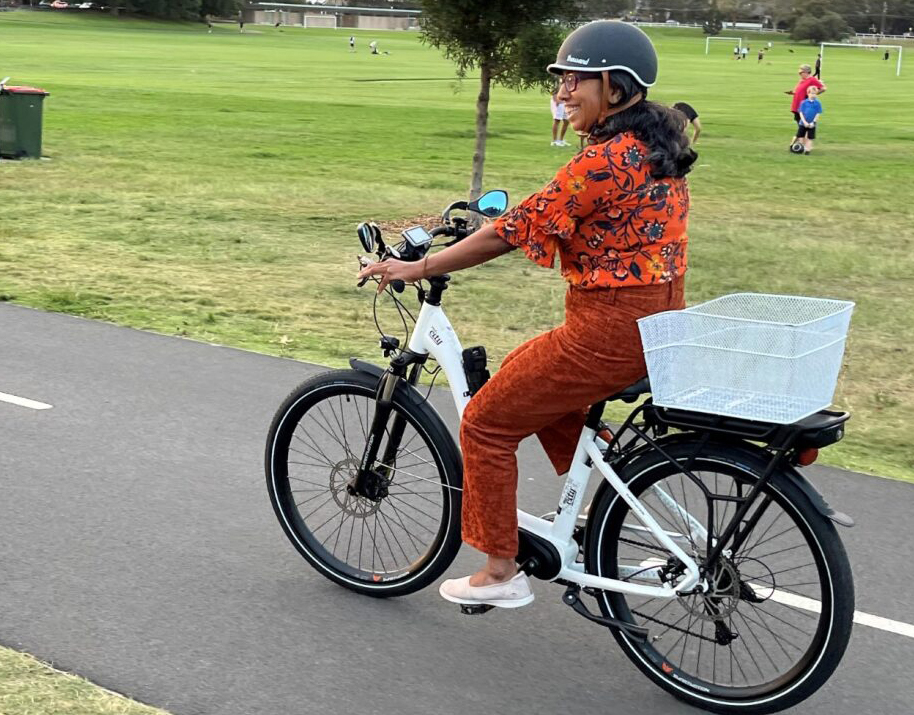 The City of Sydney's cycling courses helped Ranmalie's confidence on a bike