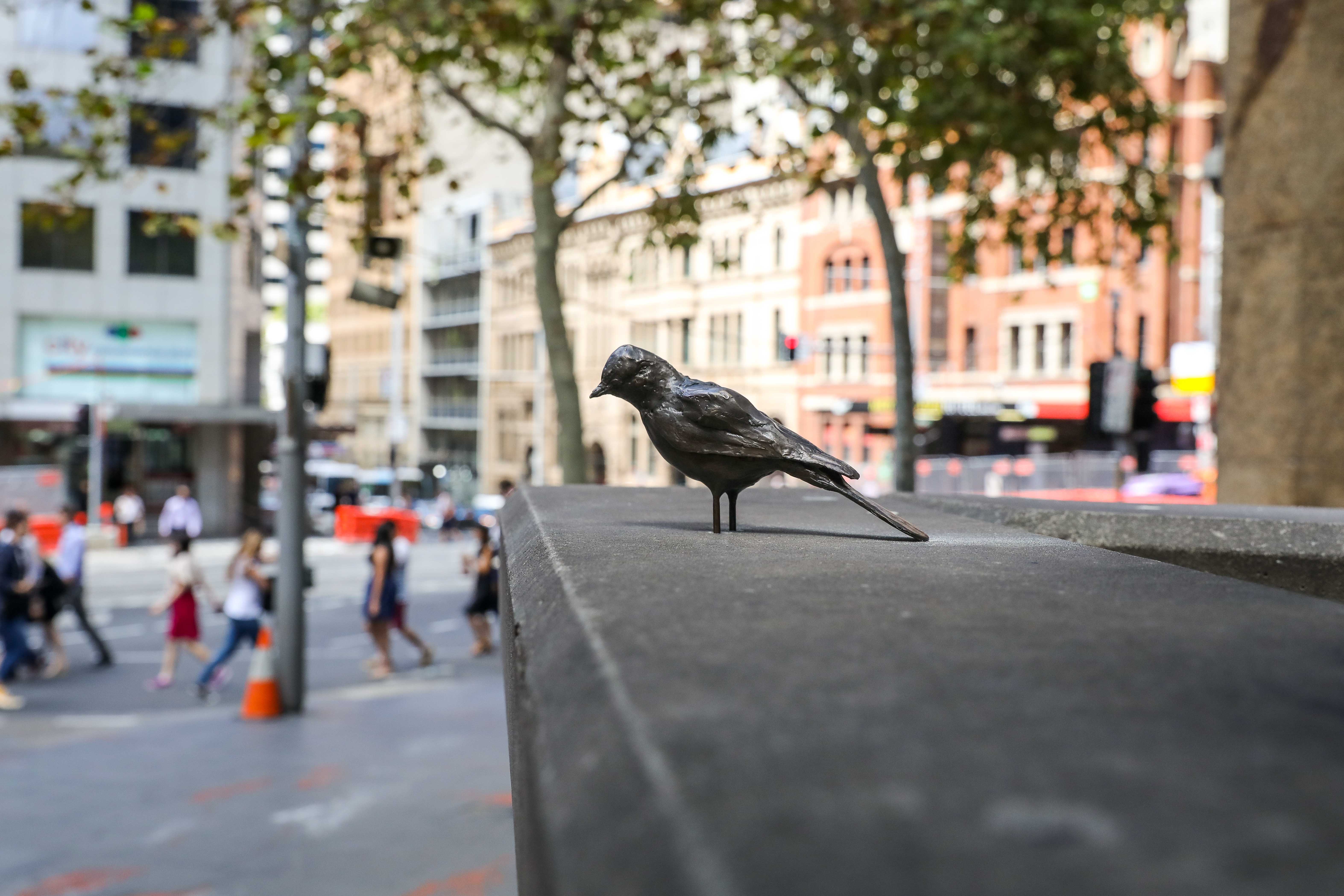 A bronze bird by Tracey Emin, 'The Distance of Your Heart.'