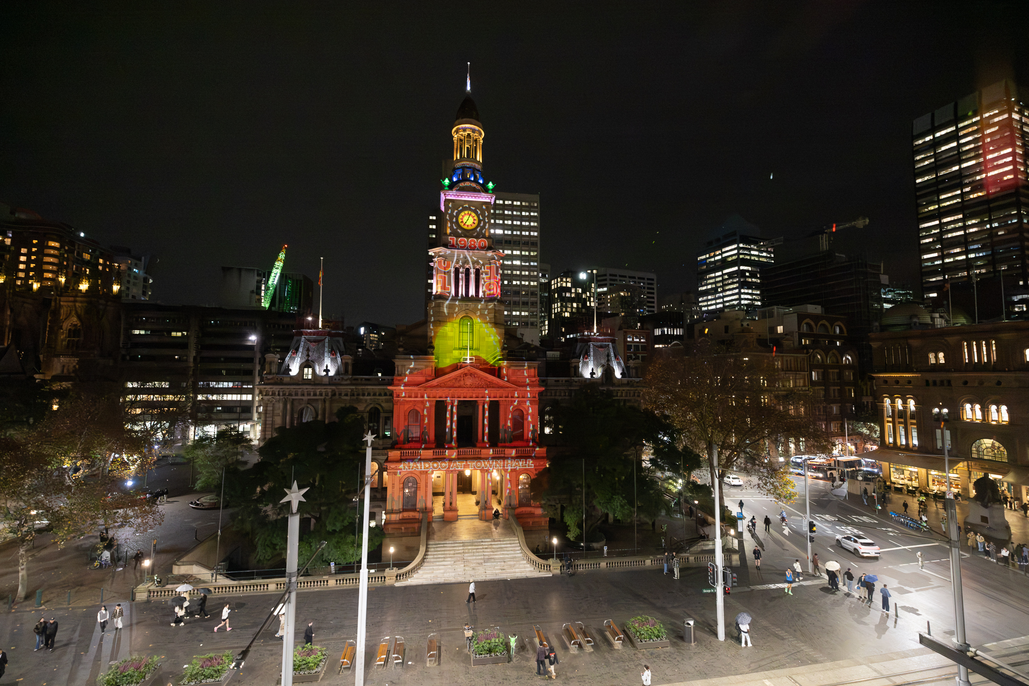NAIDOC projections. Image: Abril Felman