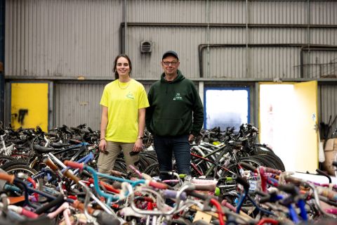 Your old bicycle will be recycled or refurbished by the team at Revolve ReCYCLING. Image: Chris Southwood / City of Sydney