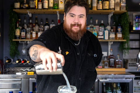 The Burdekin is still pouring and open for business while we create safer and improved connections on Oxford Street west. Photo: Chris Southwood.