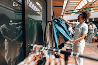 Smart shopping starts with swaps, rentals and timeless pieces. Image: Getty Images