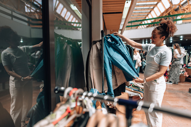 Smart shopping starts with swaps, rentals and timeless pieces. Image: Getty Images