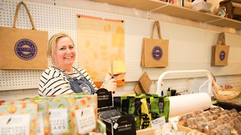 Owner of Penny's Cheese Shop, Potts Point. Photo: Renee Nowytarger