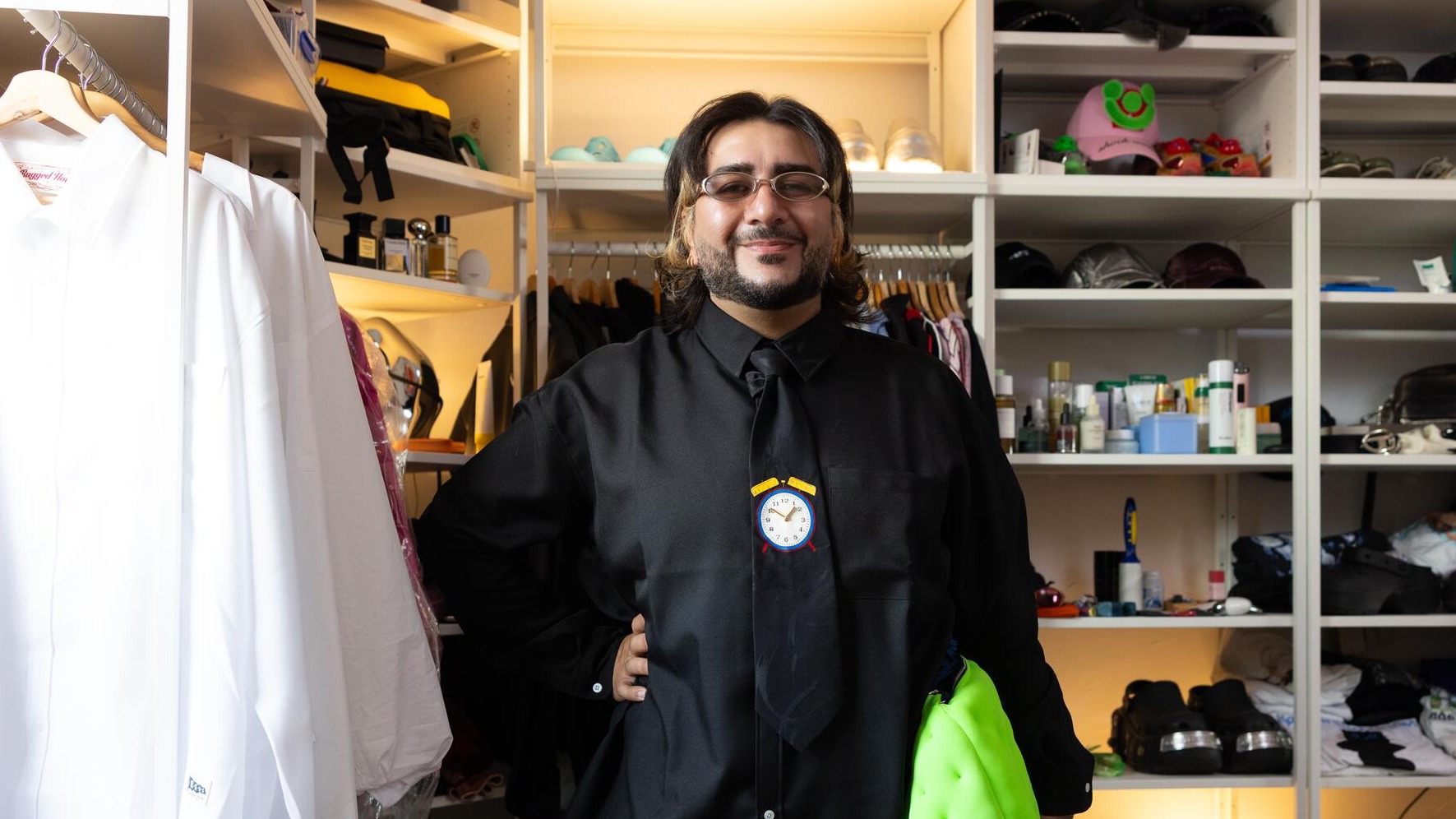 Artist HOSSEI on his apartment in Waterloo. Image by Abril Felman/City of Sydney 