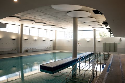 The pools, including the indoor hydrotherapy pool have wheelchair ramps and hoist for entry