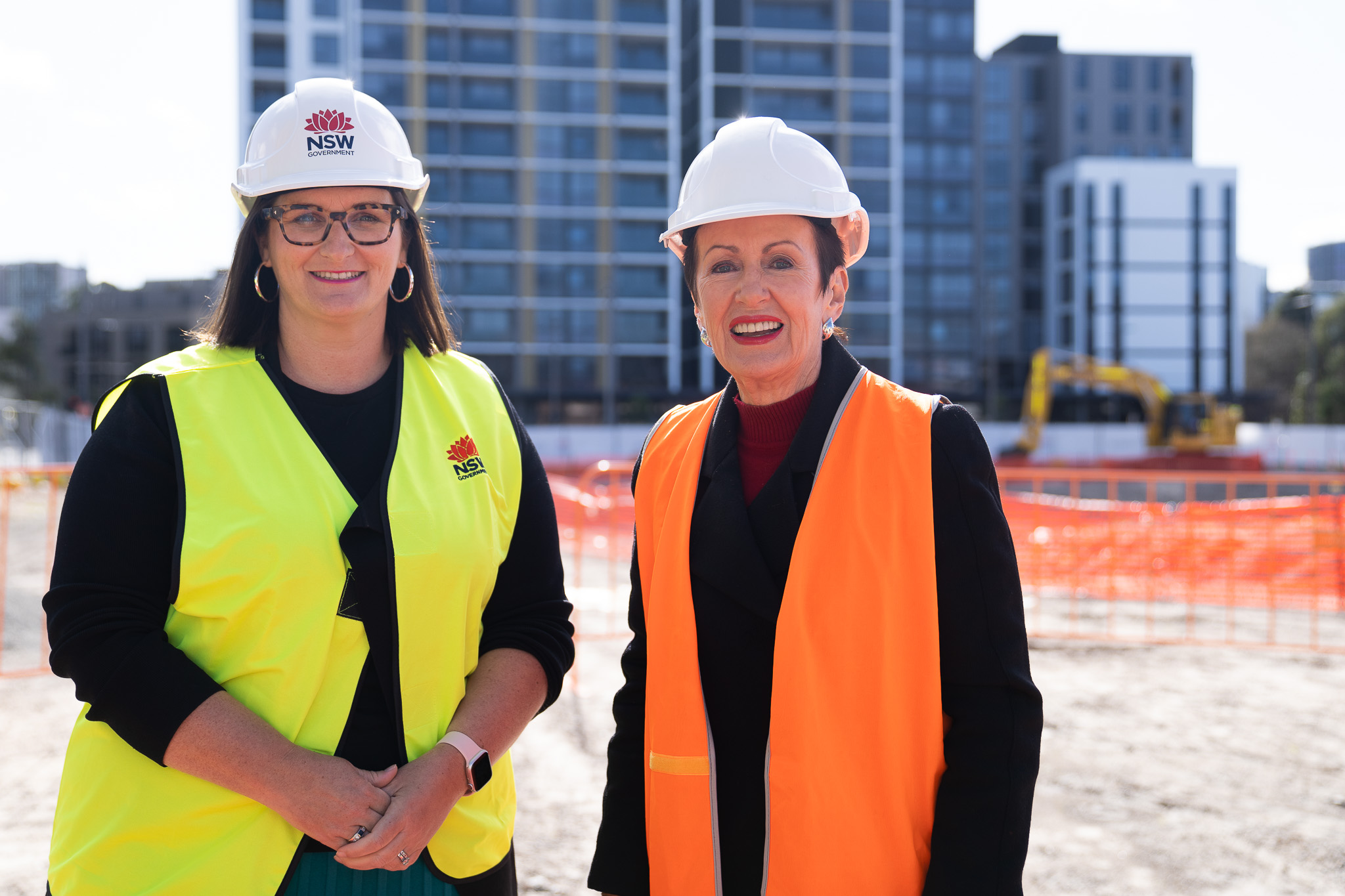 Minister for Education and Early Learning Sarah Mitchell with Lord Mayor Clover Moore