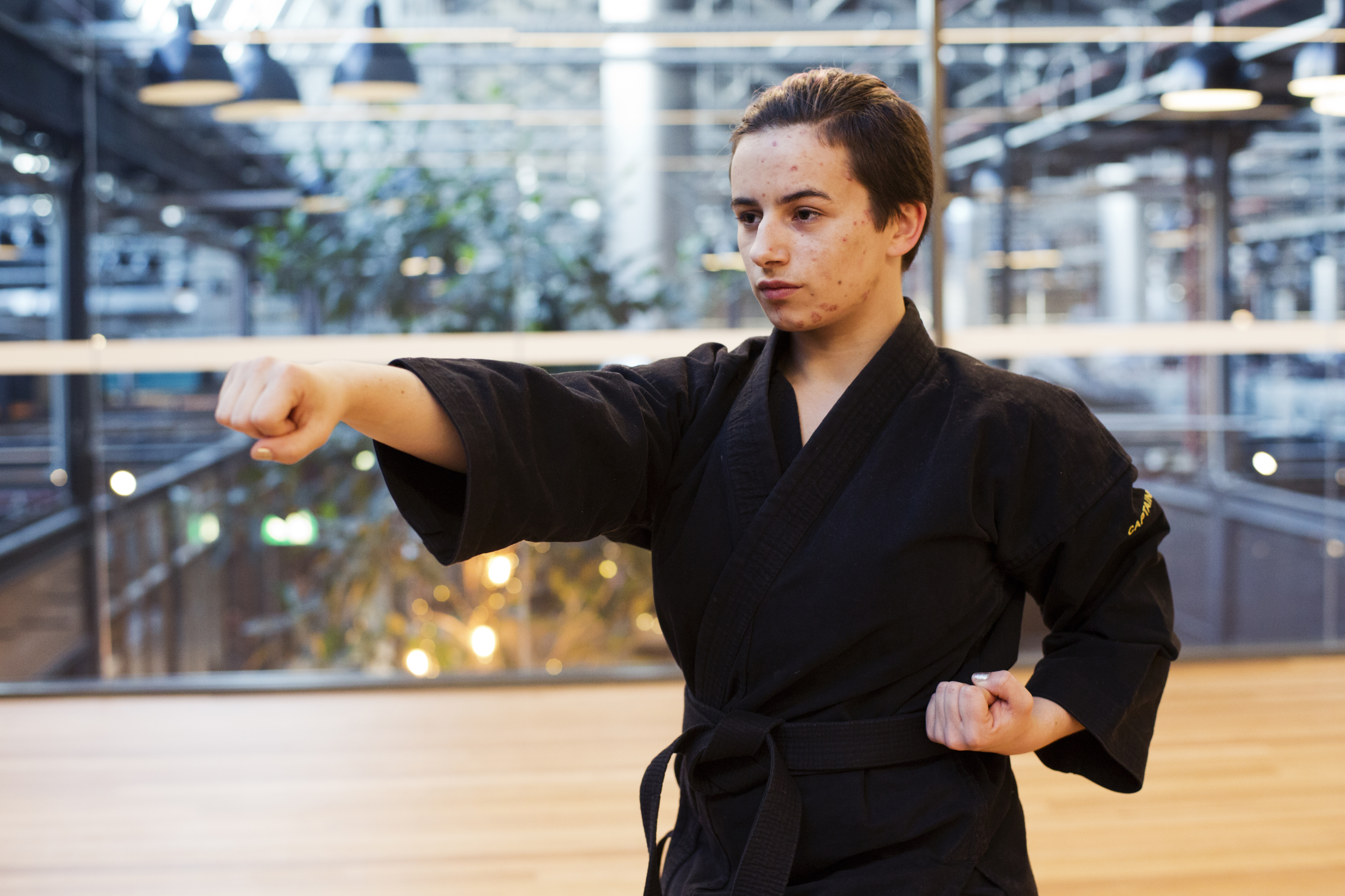 Black belt Carmen is also the state taekwondo champion