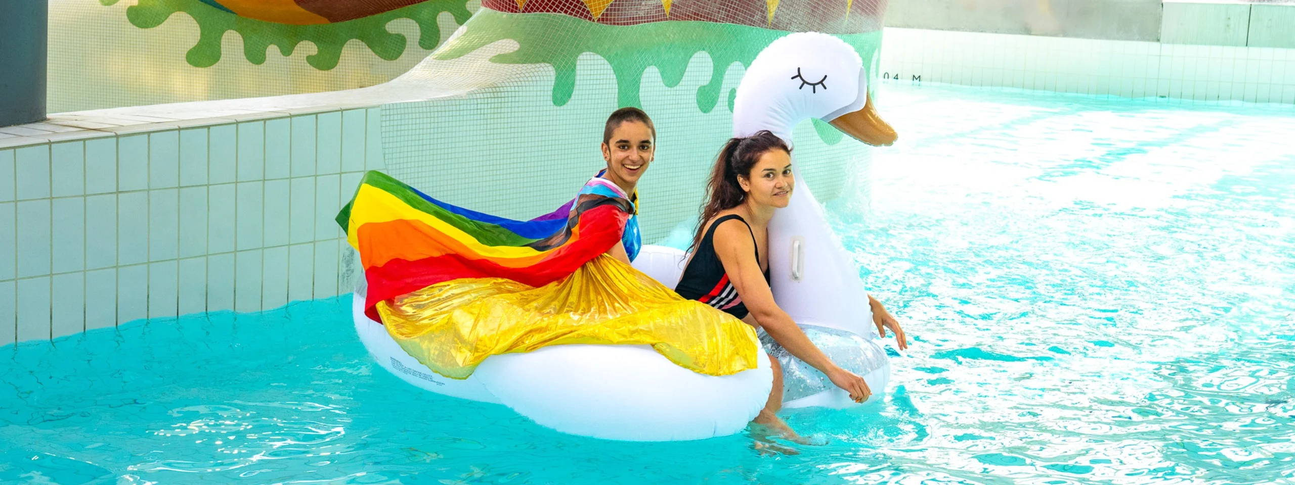 Trans and gender diverse communities pool day at Cook + Phillip Park Pool