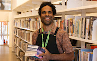 Librarian Daniel at Kings Cross Library