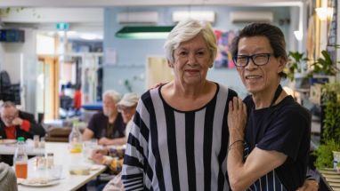 Volunteers at Reginald Murphy Community Centre in Potts Point. Photo: Chris Southwood / City of Sydney