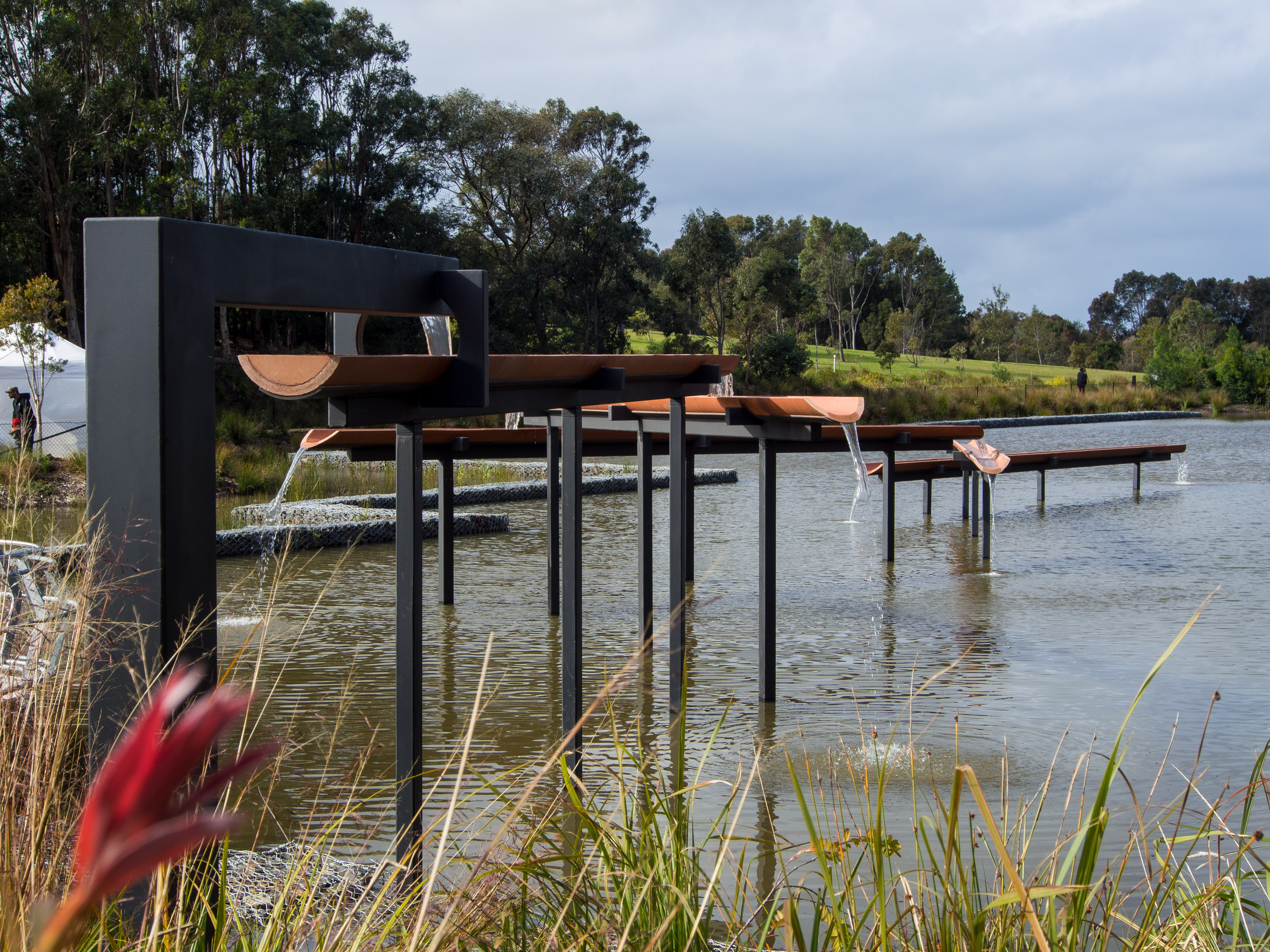 Water Falls, public artwork in Sydney Park.