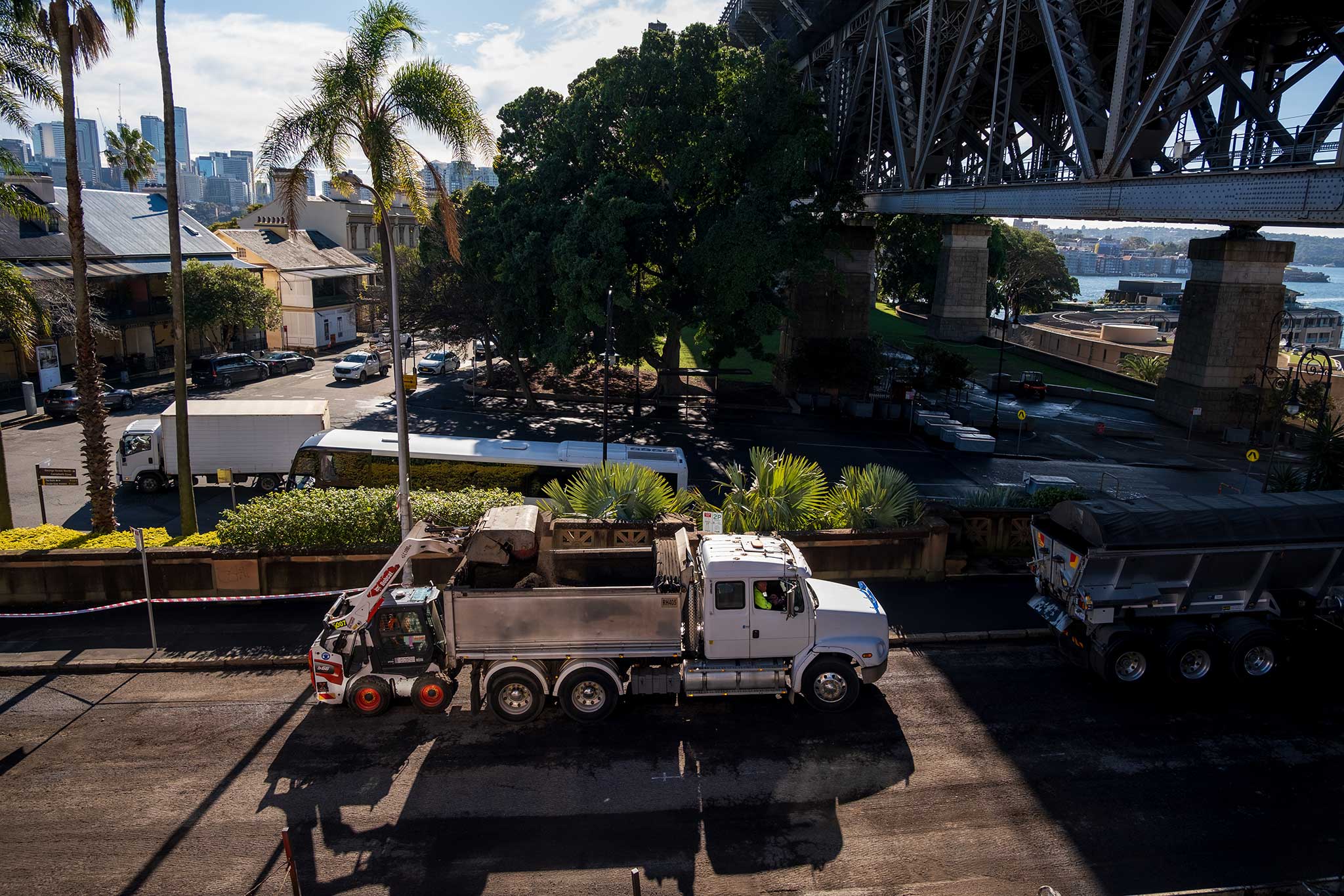 Road renewal works in Millers Point as part of the project. Image: Chris Southwood/City of Sydney