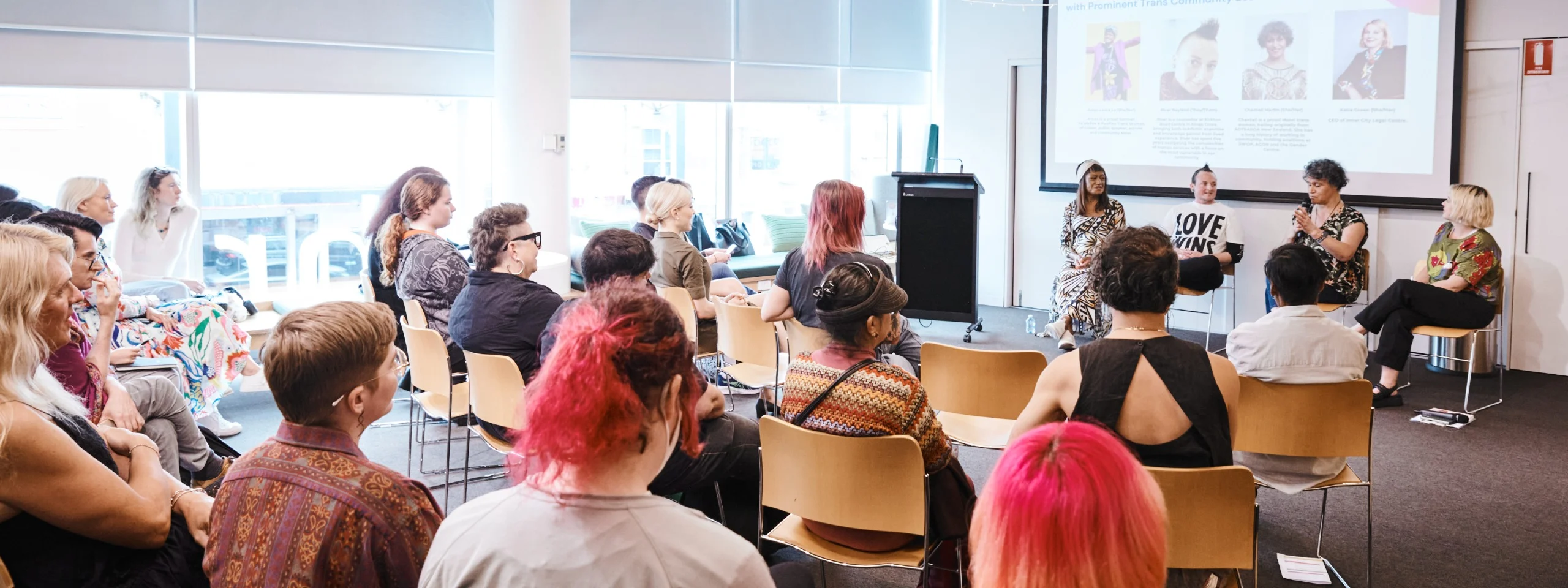 Hear from a panel of transgender people sharing their stories at Inner City Legal Centre.