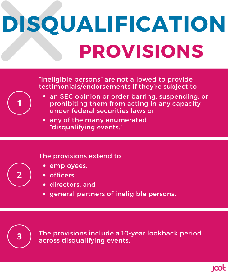 Disqualification Provisions