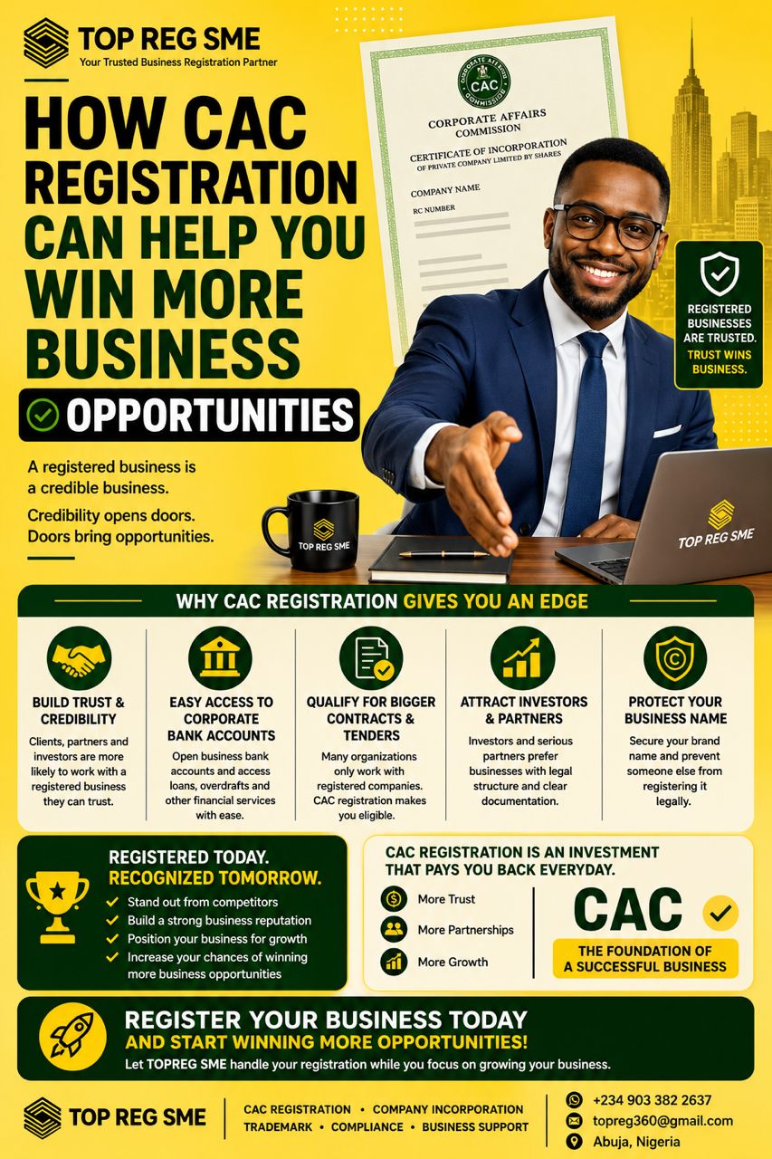 How CAC Registration Can Help You Win More Business Opportunities