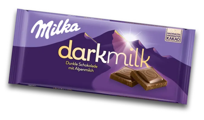 Produktbild Milka darkmilk Alpenmilch