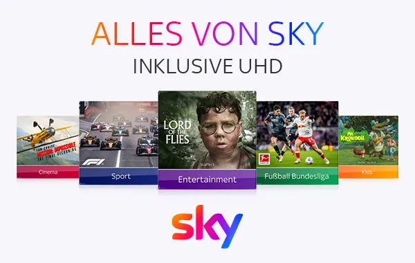 25x Sky-Abonnements mit 12 Monaten Mindestvertragslaufzeit „Best of Sky“ inkl. Kids und UHD*