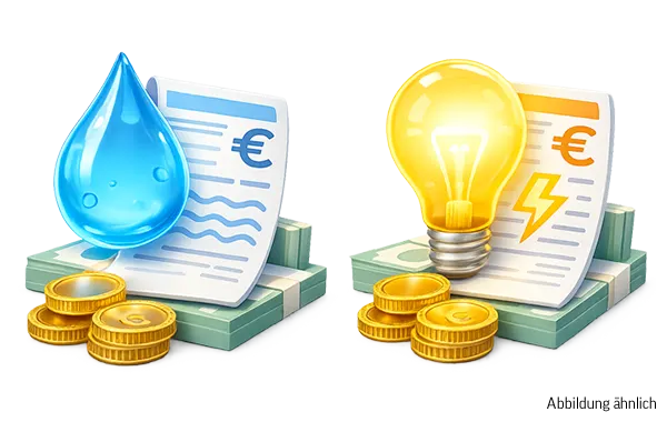  15.000x Strom- und Wasserabrechnung