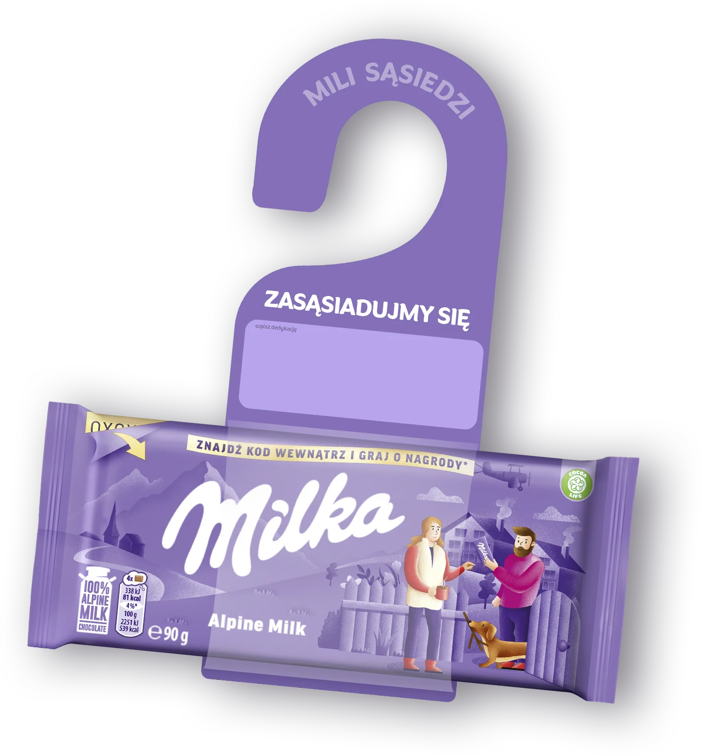 Tym razem Milka przygotowała specjalne sąsiedzkie paczki