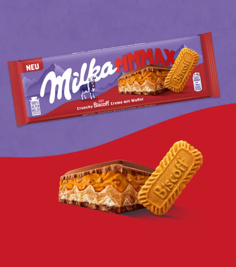Schon probiert? Die neue Milka MMMAX Biscoff