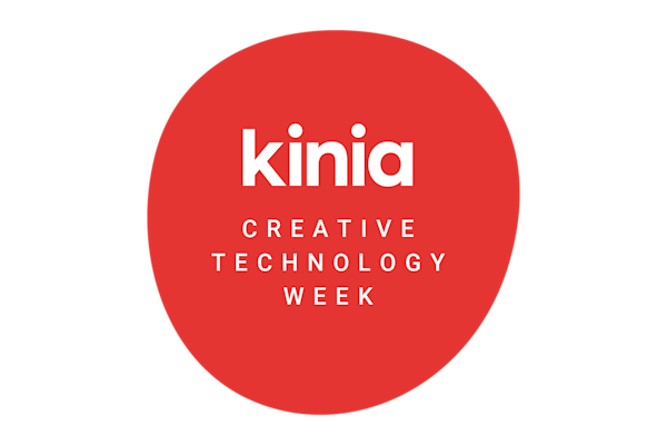 Red creative technology week logo