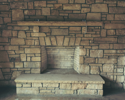 Stone Fireplace