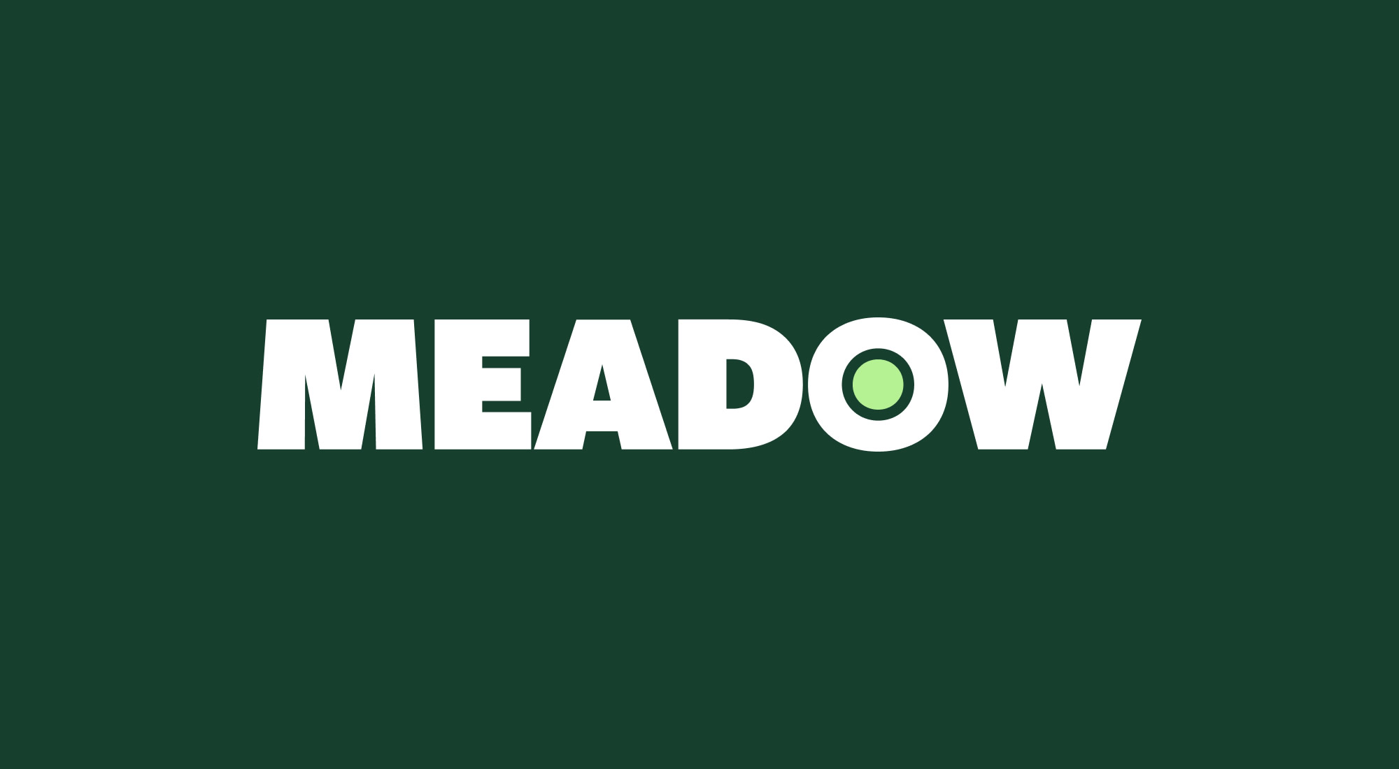 Meadow Logo on green background
