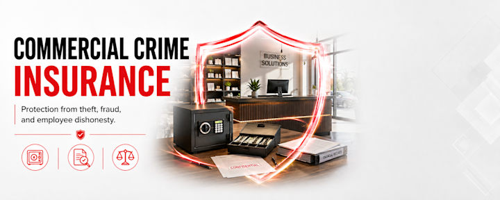 Learn how Commercial Crime Insurance works, including employee theft, forgery, computer fraud, funds transfer fraud, money and securities, robbery, burglary, and business crime exposures.