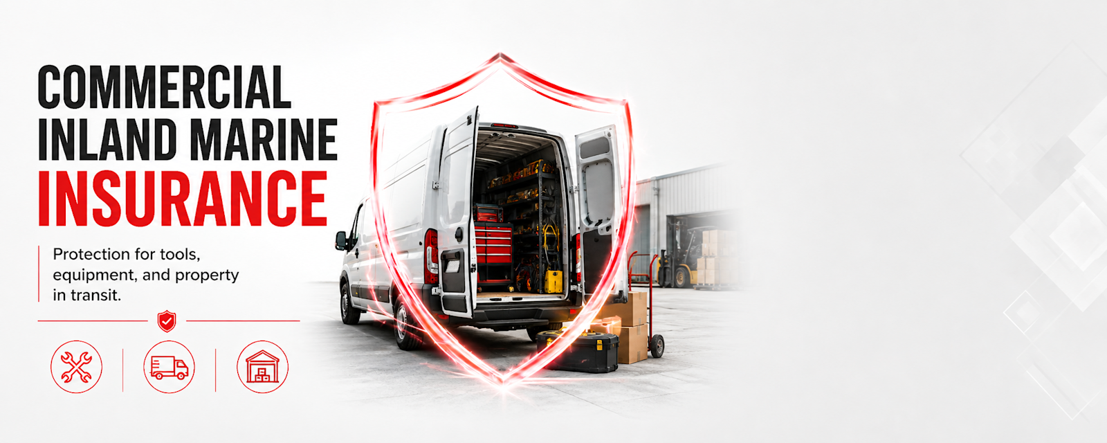Learn how Commercial Inland Marine Insurance works, including property in transit, tools and equipment, contractors equipment, installation floater, builders risk, bailee coverage, and off-site business property.