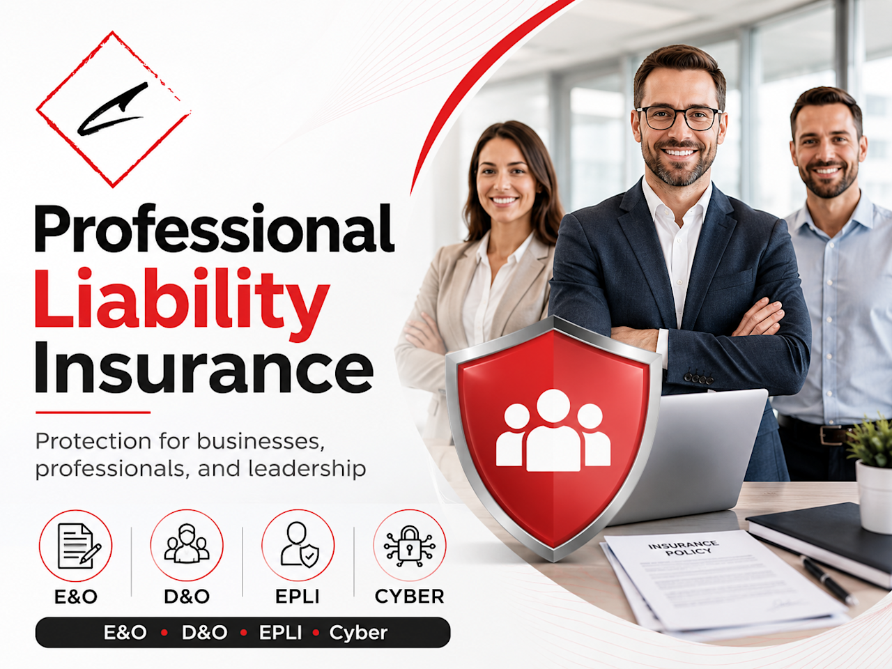 Learn how Professional Liability Insurance works, including Errors & Omissions, Medical Malpractice, D&O, EPLI, Cyber Liability, claims-made coverage, retroactive dates, exclusions, and reporting requirements.