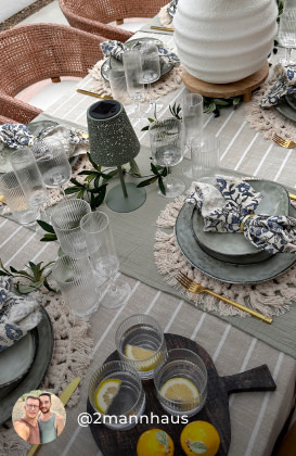 Sommerliches Outdoor-Dining