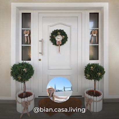 Weihnachtliche Eingangsdeko