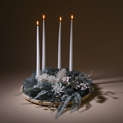 Adventskranz Winterglanz