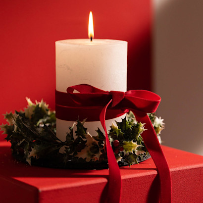 Traditionelle Kerzendeko