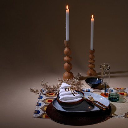 Festtags-Setting im Retro-Look