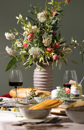 Olive trifft Granatapfel