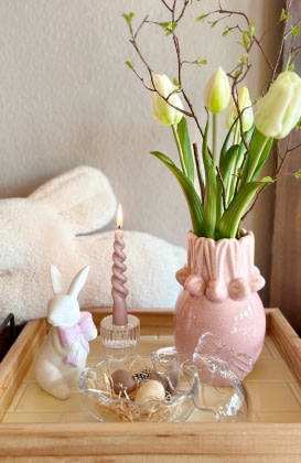 Romantische Osterdeko