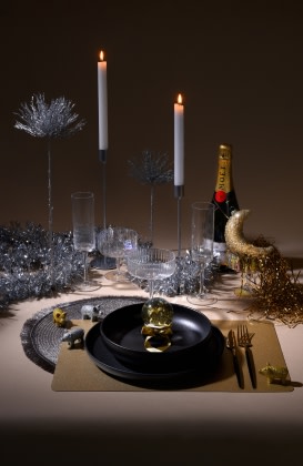 Glamouröse Silvestertafel